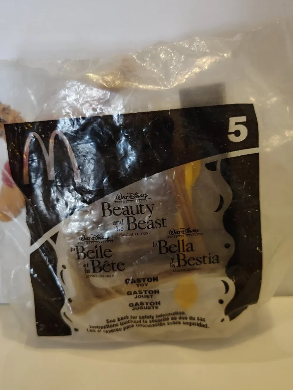 McDonald's Beauty And The Beast #5 Gaston Happy Meal Toy 2002